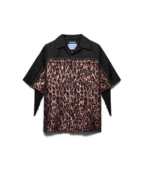 Prada Timecapsule Wool Blend Shirt With Fringes - Pink