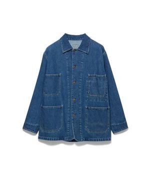 Prada Light Denim Blouson Jacket - Blue