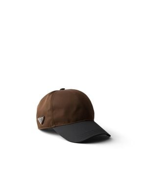 Prada Re-Nylon Baseball Cap in Gray for Men | Lyst