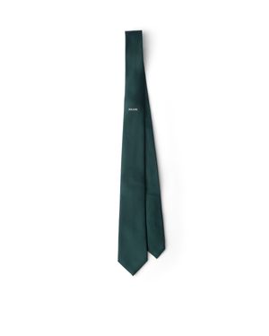 Prada Silk Tie - Blue