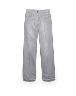 Prada Washed Denim Jeans - Gray