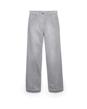 Prada Washed Denim Jeans - Gray