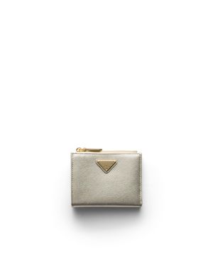 Prada Small Saffiano Leather Wallet - White