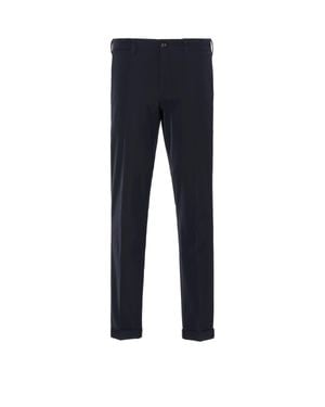 Prada Light Stretch Techno Fabric Pants - Blue