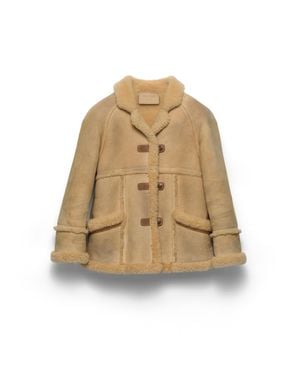 Prada Shearling Jacket, Natural