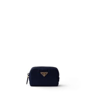 Prada Micro Re-Nylon Pouch, Balticlue - Blue