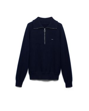 Prada Wool And Cashmere Polo Sweater - Blue