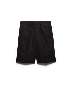 Prada Bermudas Aus Baumwolle, Herren, Größe - Schwarz
