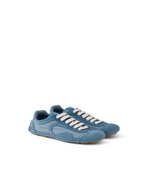 Prada Baskets En Daim Et Re-Nylon Montecarlo Re-Edition 2005, Femme, Taille - Bleu
