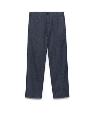 Prada Chambray Trousers - Blue