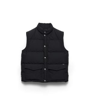 Prada Technical Fabric Down Vest - Blue