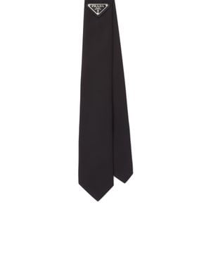 Prada Re-Nylon Gabardine Tie - Black