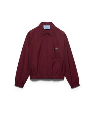 Prada Poplin Jacket, Garnet - Red