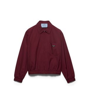 Prada Poplin Jacket, Garnet - Red