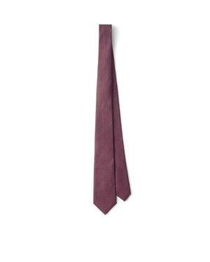 Prada Silk Tie - Purple