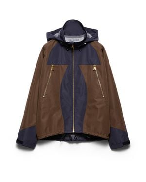 Prada Technical Fabric Blouson Jacket - Brown