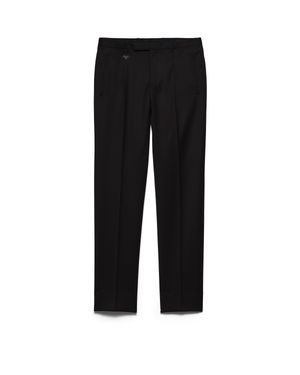 Prada Pleated Tailored Trousers - Black