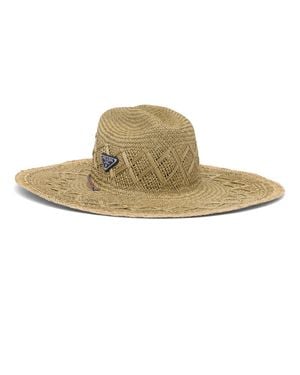 Prada Woven Straw Hat, Natural/Bright