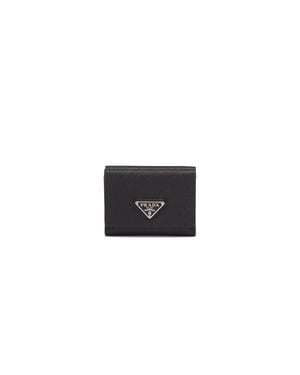 Prada Small Saffiano Leather Wallet - Black