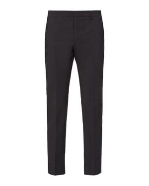 Prada Light Stretch Wool Pants - Gray