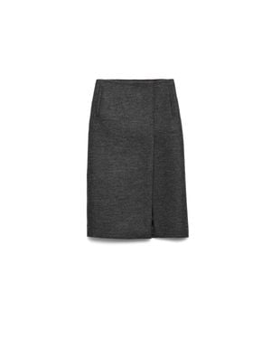 Prada Rush Stitch Skirt - Black