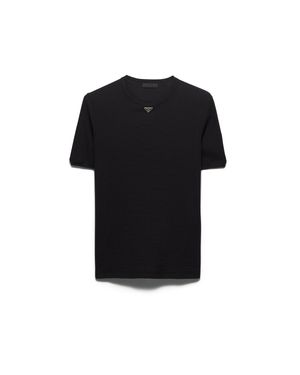 Prada Cotton T-Shirt - Black