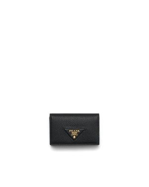 Prada Leather Card Holder - White