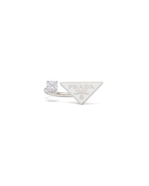 Prada Symbole Ring, /Crystal - White