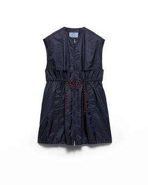 Prada Light, Sleeveless Re-Nylon Mini-Dress - Blue
