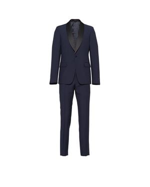 Prada Single-Breasted Wool And Mohair Tuxedo - Blue