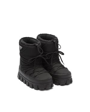 Prada Nylon Gabardine Après Ski Boots - Black