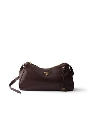 Prada Aimée Large Nappa Leather Bag, Burnt - Brown