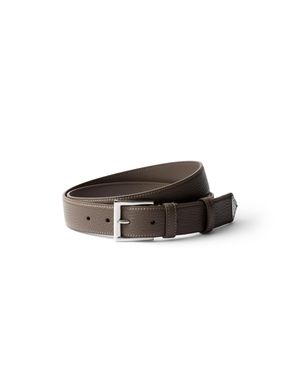 Prada Leather Belt, Bamboo - Multicolour