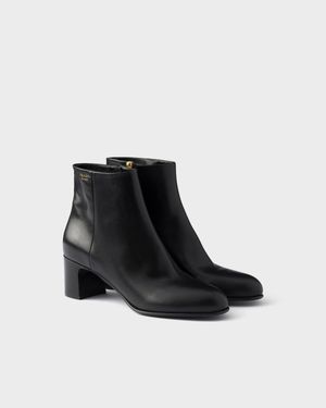 Prada Stiefeletten Aus Wildleder - Schwarz