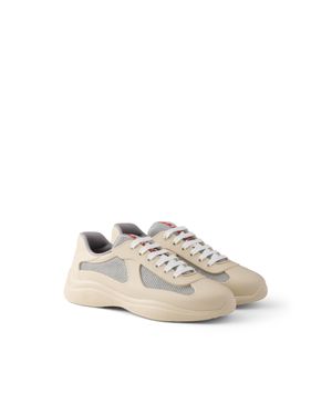 Prada America's Cup Soft Rubber And Bike Fabric Trainers - White