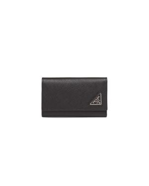 Prada Saffiano Leather Key Case - White