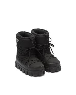 Prada Nylon Gabardine Après Ski Boots - Black