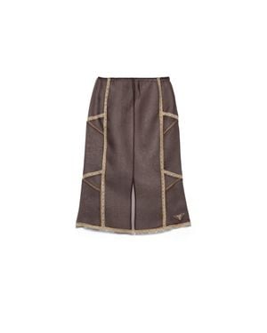 Prada Organza Intarsia Underskirt, Cocoa - Brown