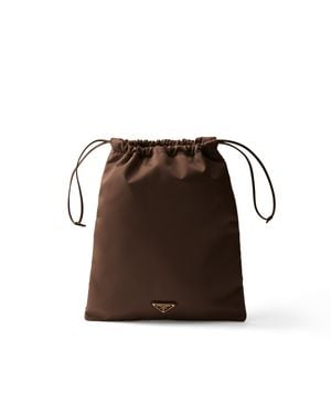 Prada Wish Re-Nylon Pouch, Sienna - Brown