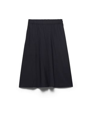 Prada Light Wool Midi-Skirt - Blue