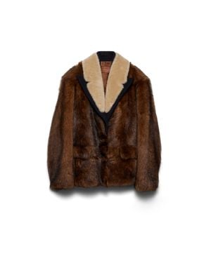 Prada Shearling Jacket - Brown