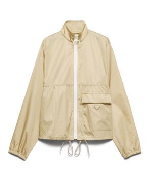 Prada Re-Nylon Blouson Jacket - Natural