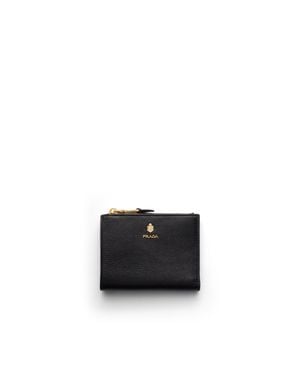 Prada Small Leather Wallet - Black