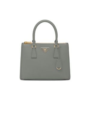 Prada Medium Galleria Saffiano Leather Bag - Gray