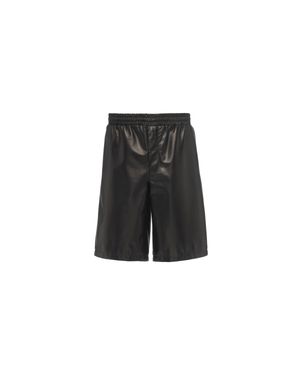 Prada Nappa Leather Bermudas - White