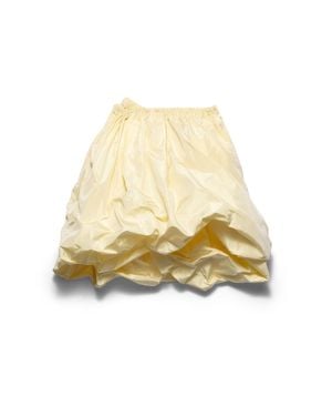 Prada Technical Taffeta Skirt - Natural