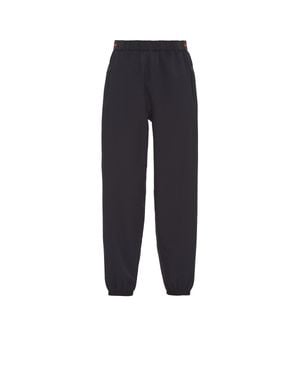 Prada Light Bi-Stretch Wide-Leg Trousers - Blue