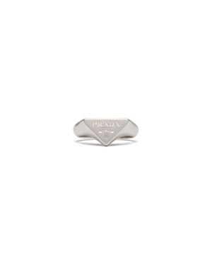 Prada Symbole Ring - White