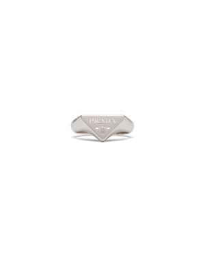 Prada Anello Symbole, Uomo, Taglia - Bianco