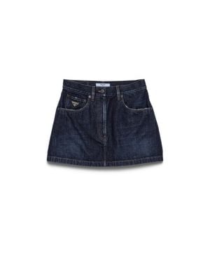 Prada Denim Miniskirt - Blue